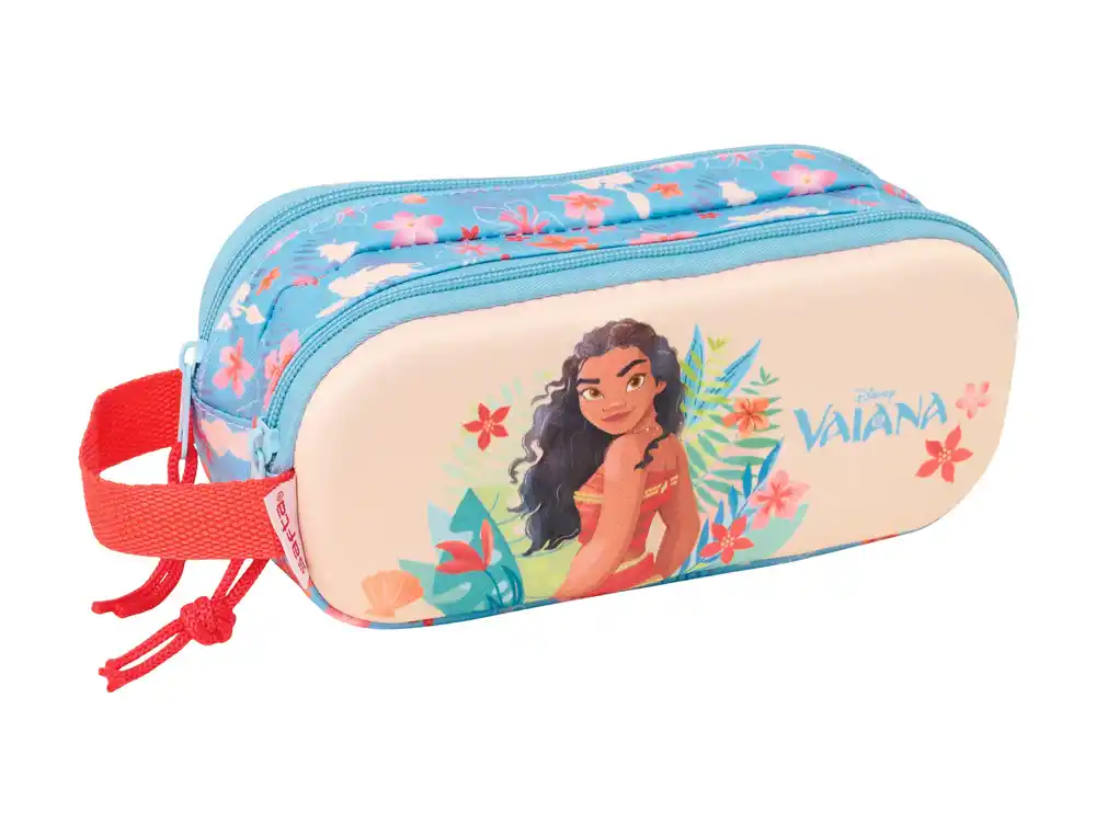 Bolso escolar portatodo safta doble 3d vaiana 80x210x60 mm