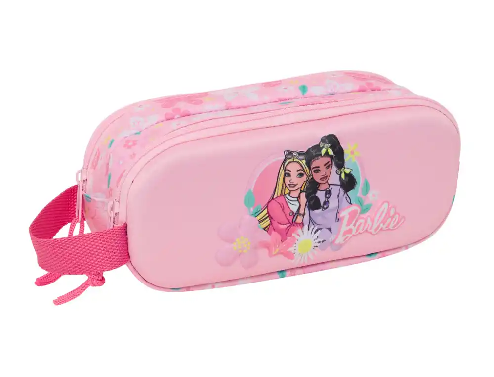 Bolso escolar portatodo safta doble 3d barbie 80x210x60 mm