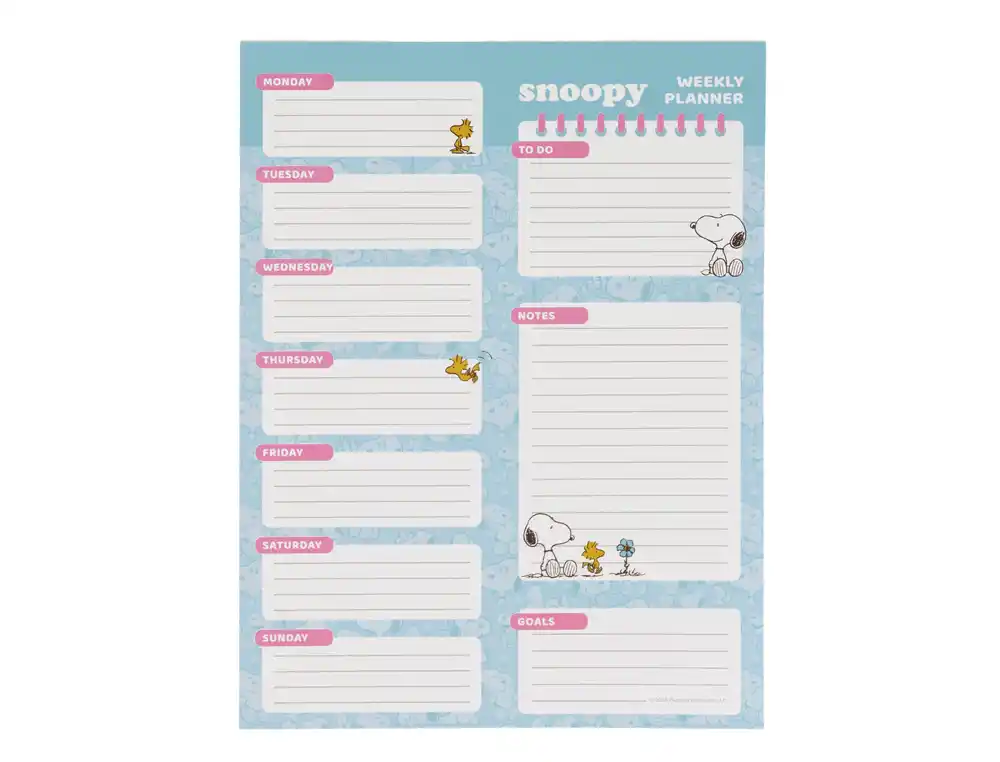 Planing semanal safta snoopy stationery 255x190 mm