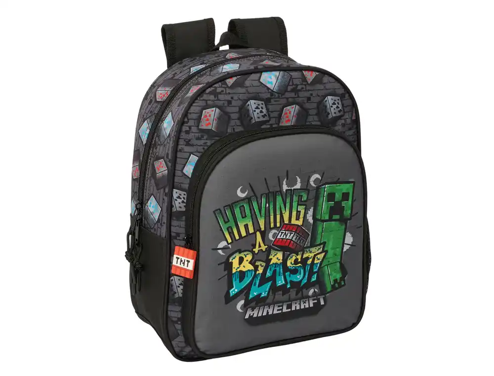 Mochila infantil adaptable a carro safta minecrraft grafitti 340x260x110 mm
