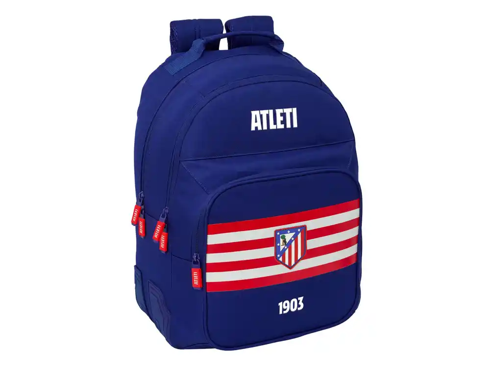 Mochila doble con cantoneras adaptable a carro safta atletico de madrid 420x320x150 mm