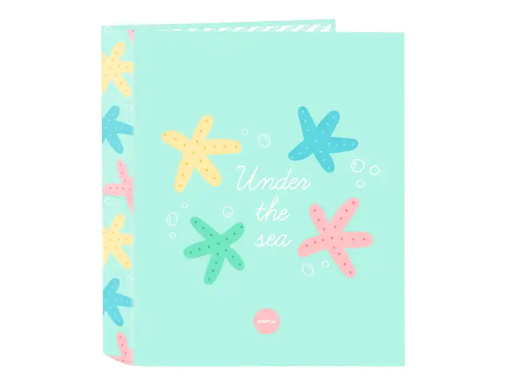 Carpeta carton folio 4 anillas safta lomo ancho safta estrellas