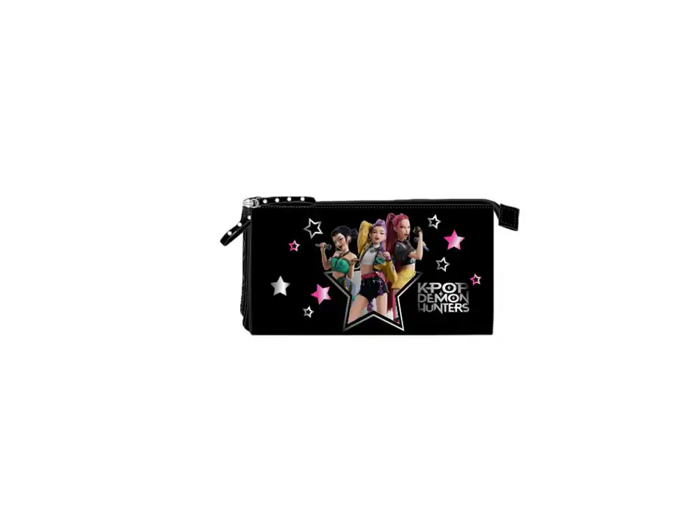 Bolso escolar portatodo safta triple k-pop demon hunters energy 120x220x30 mm