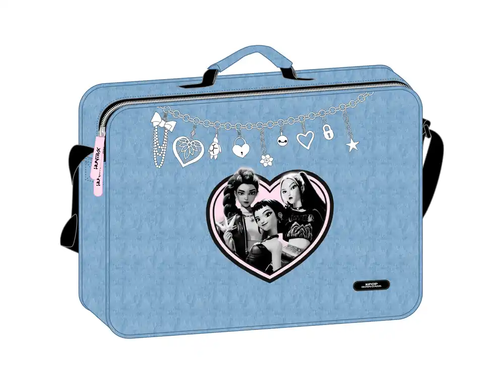 Cartera safta extraescolares k-pop demon hunters x 180x380x60 mm