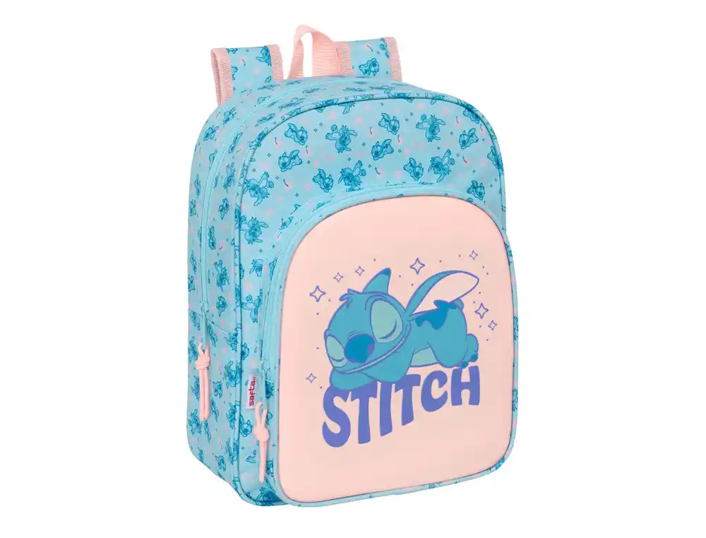 Mochila safta junior adaptable a carro stitch ohana 380x320x120 mm