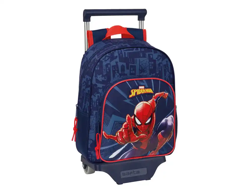 Mochila safta infantil adaptable a carro spiderman 330x270x100 mm