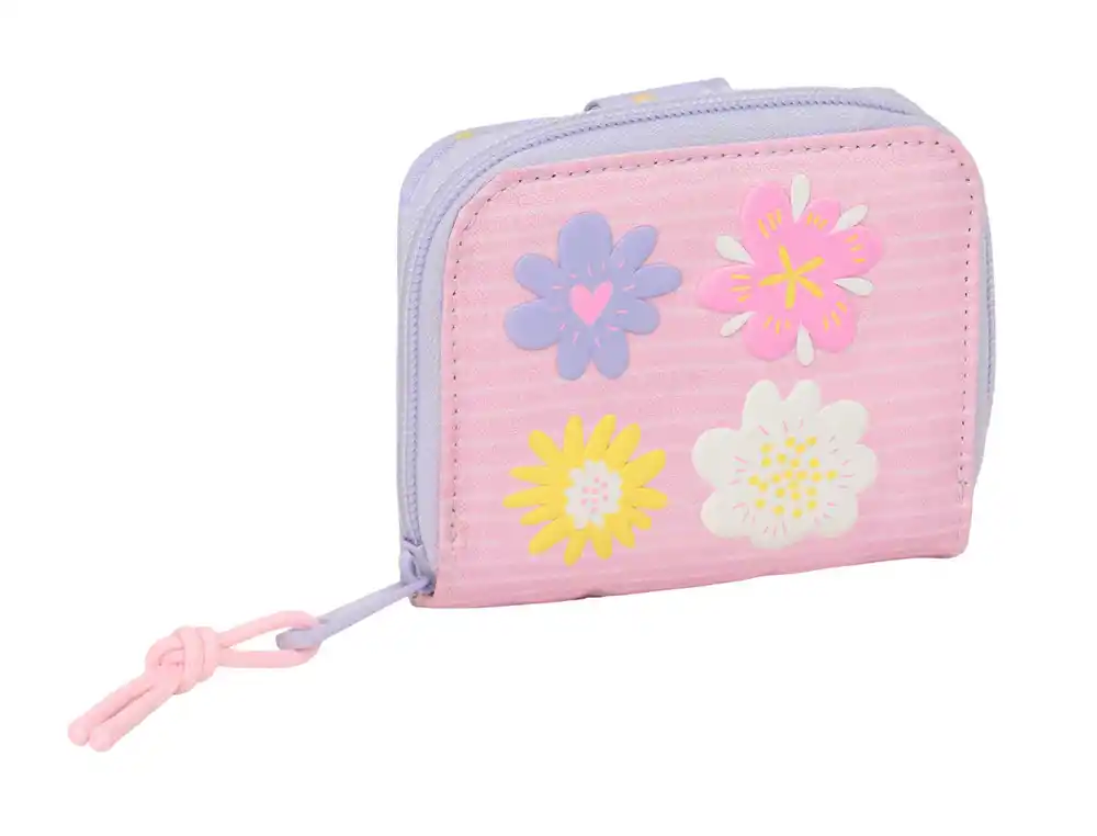 Monedero billetera safta bouquet 95x110x20 mm