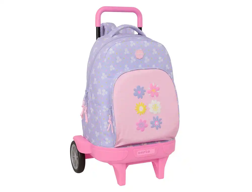 Mochila safta grande con ruedas compact evolution extraible bouquet 450x330x220 mm