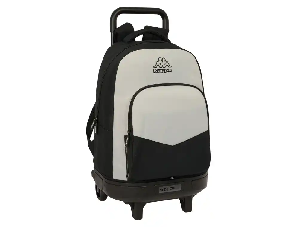 Mochila safta grande con ruedas compact extraible kappa grey 450x330x220 mm