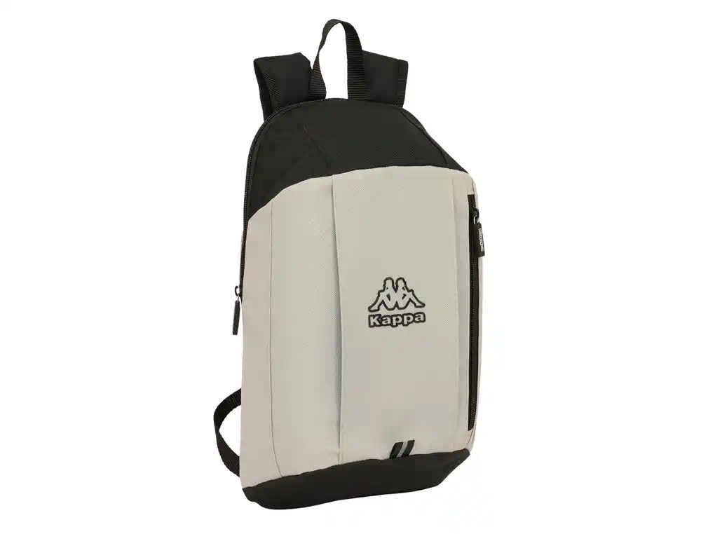 Mochila safta mini con cremallera vertical kappa grey 390x220x100 mm