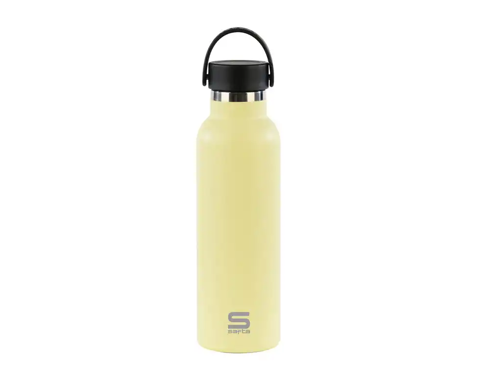 Botella termo safta exterior goma 600 ml