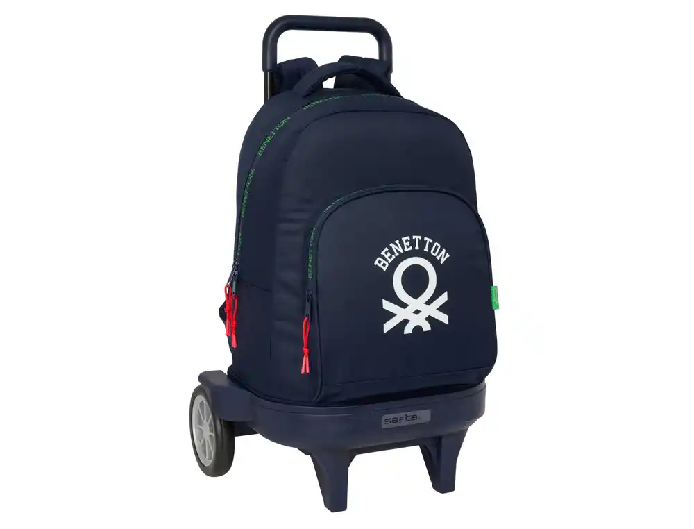 Mochila safta grande con ruedas compact evolution extraible benetton together 450x330x220 mm