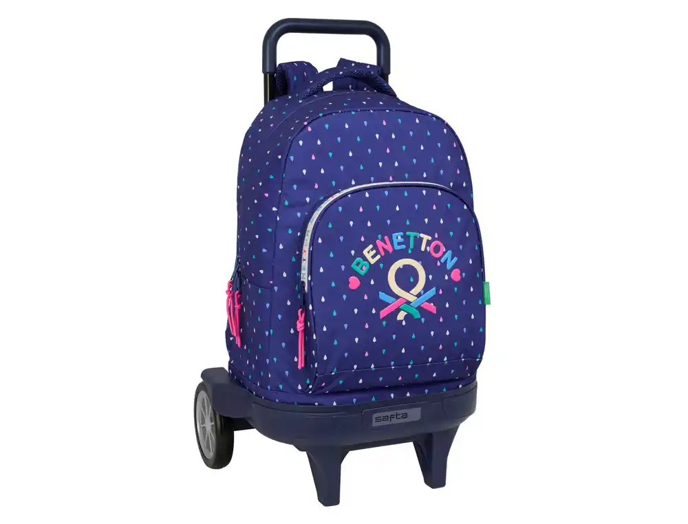 Mochila safta grande con ruedas compact evolution extraible benetton drop 450x330x220 mm