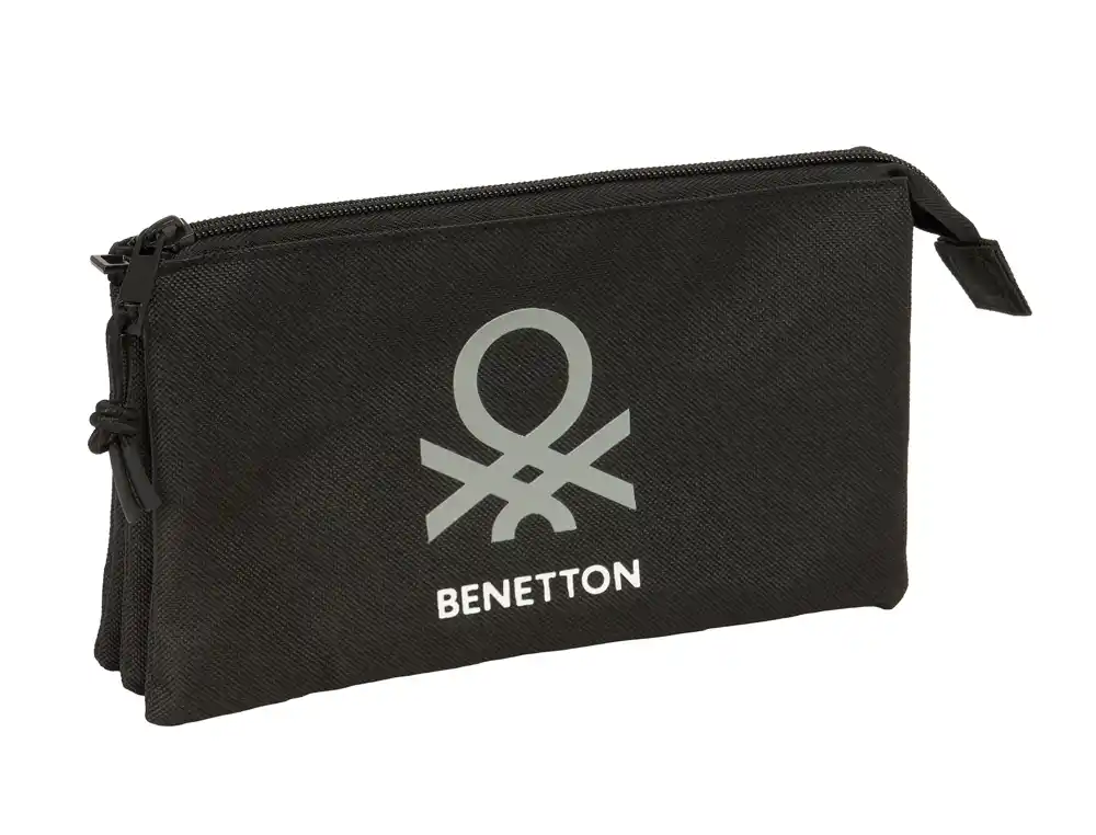 Bolso escolar portatodo safta triple benetton basics 120x220x30 mm