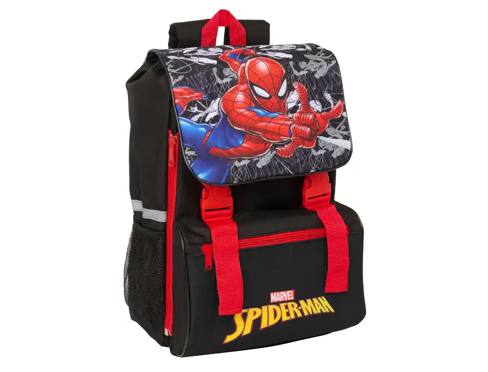 Mochila safta extensible spider-man 410x185x150 mm