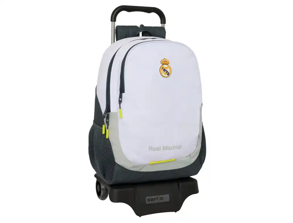 Mochila safta mod. 665 con carro 905 real madrid 1 equipacion 25/26 440x320x160 mm
