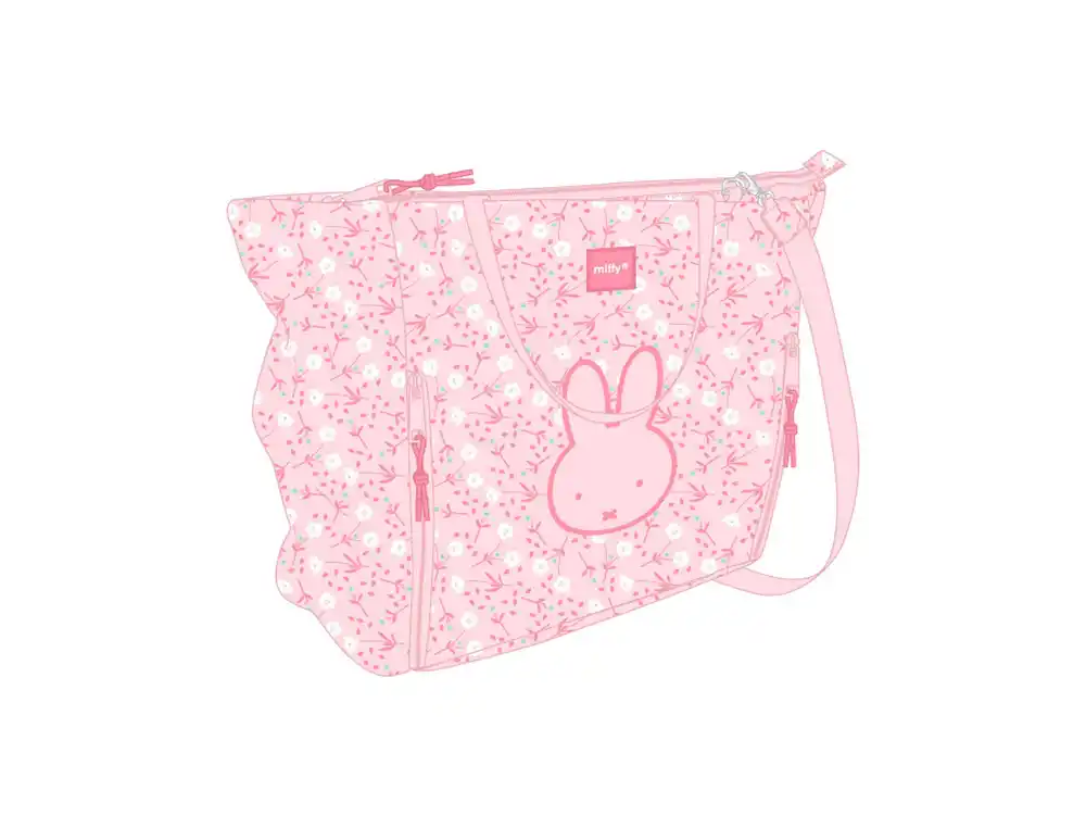 Bolso con bolsillo safta para portatil 14,1'' miffy flores 310x400x170 mm
