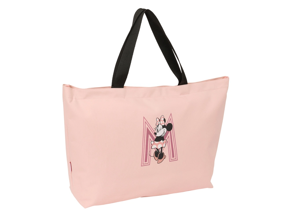 Big shopping safta bag minnie mouse blush 340x540x130 mm