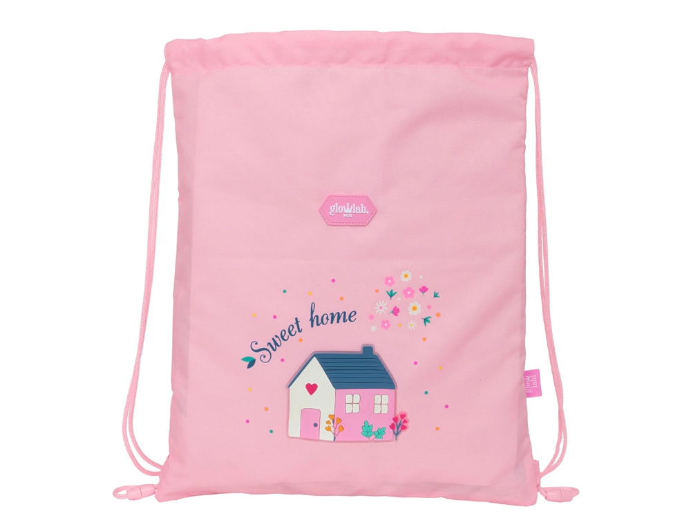 Saco plano safta junior reciclado glowlab kids sweet home 10x260x340 mm