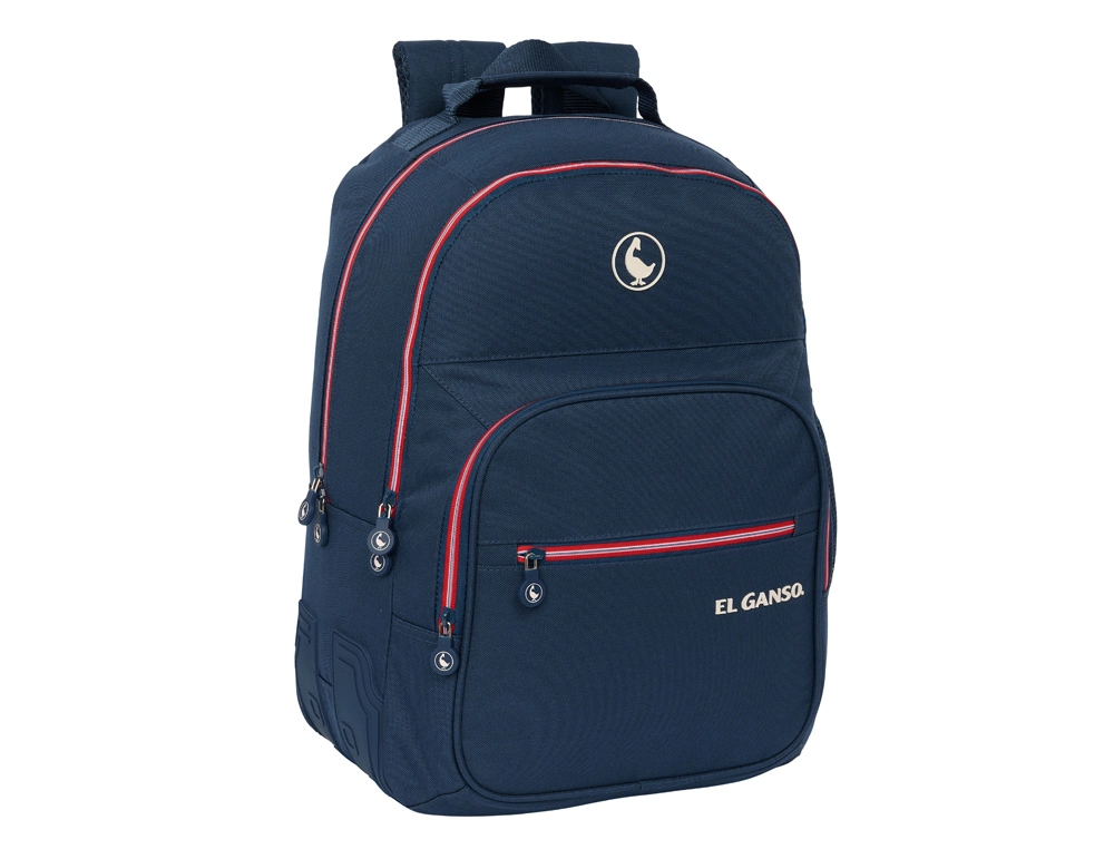 Mochila safta doble con cantoneras adaptable a carro el ganso classic 150x320x420 mm