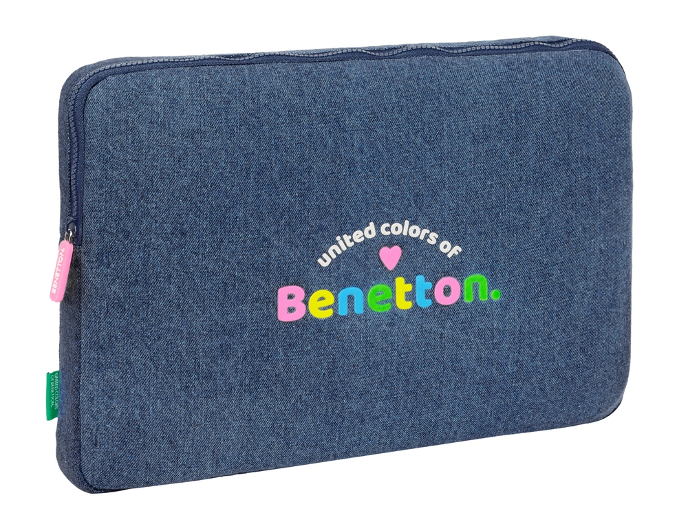 Funda para portatil 15,6\" safta benetton denim 35x395x275 mm