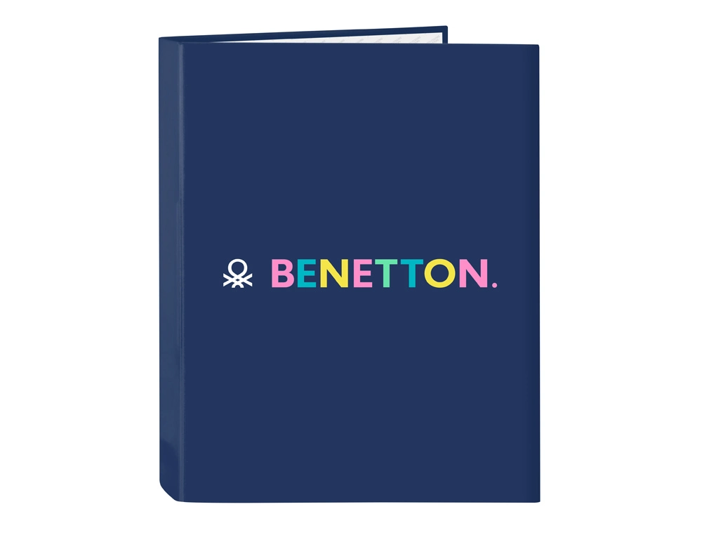 Carpeta safta carton folio 4 anillas mixtas benetton cool 40x265x330 mm