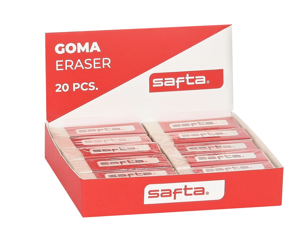 Goma de borrar safta 125x115x25 mm