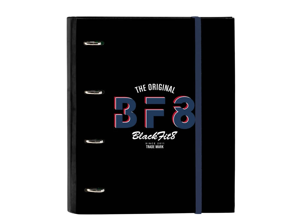 Carpeta 4 anillas safta a4 con recambio 100 hojas blackfit8 urban 270x35x320 mm