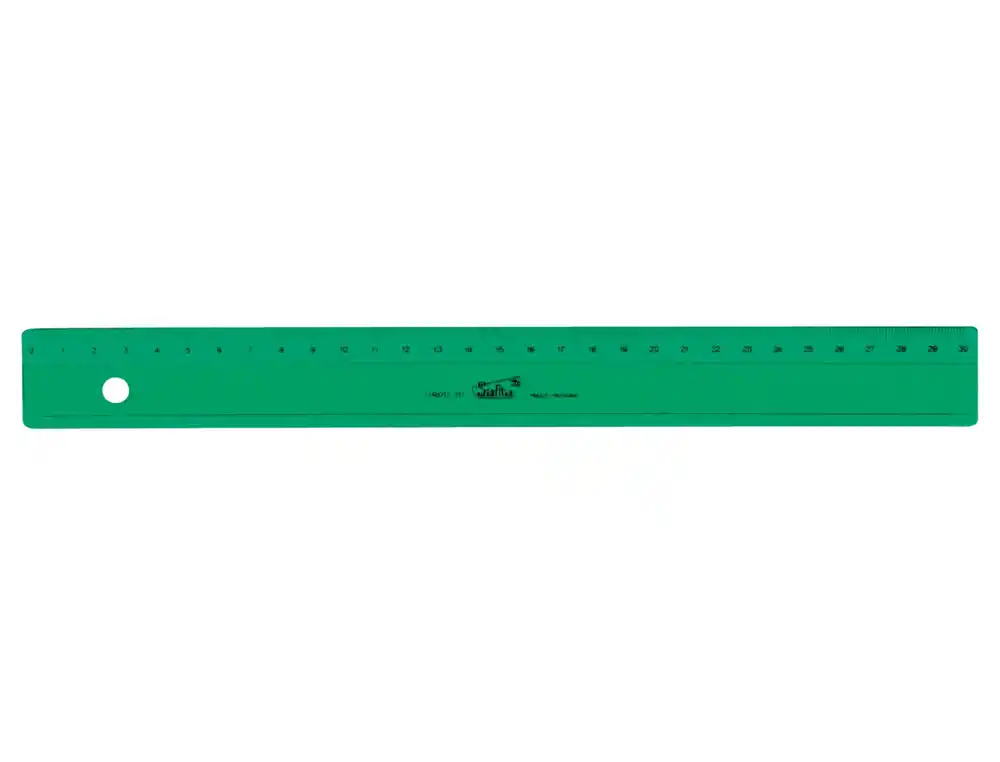 Regla verde 30 cm