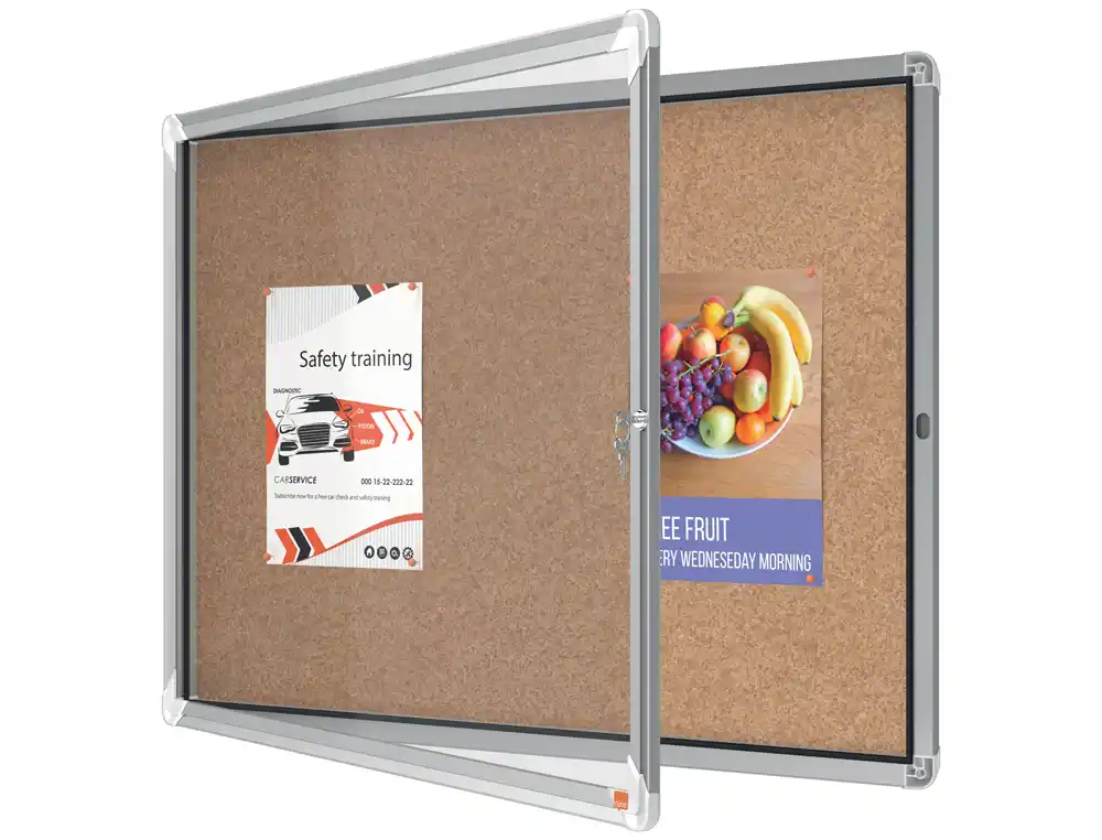 Vitrina de anuncios nobo premium plus corcho 8xa4