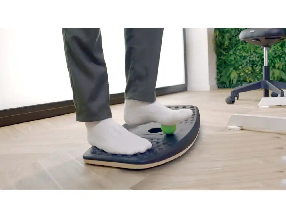 Alfombrilla para suelo leitz ergo antifatiga balance board color gris oscuro