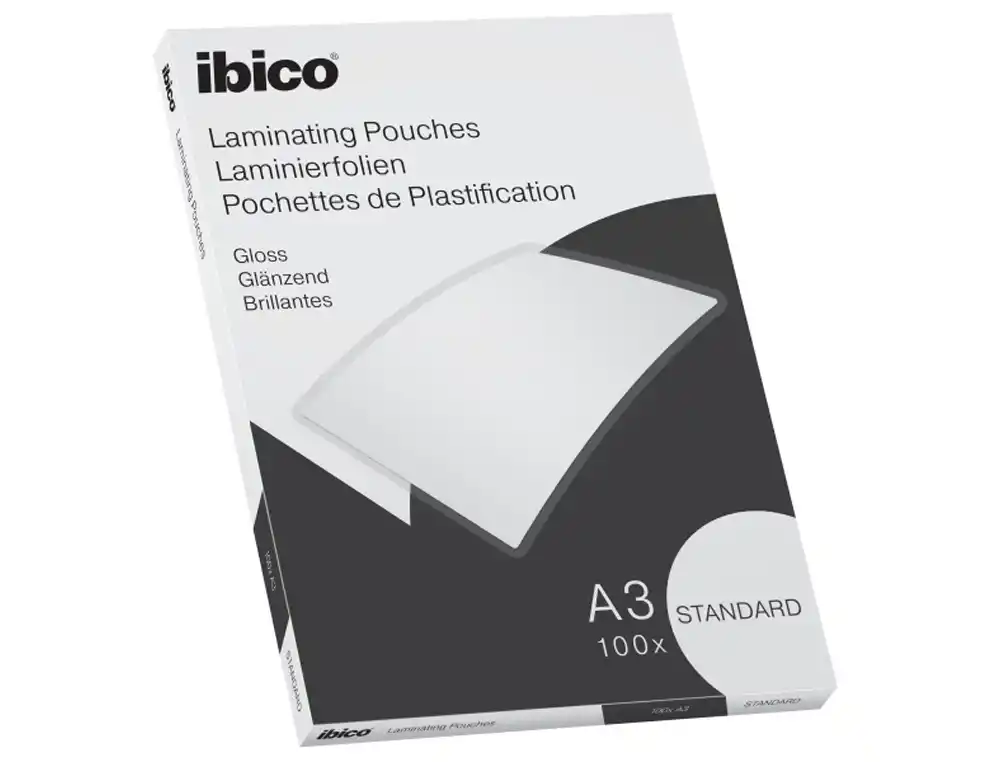 Bolsa de plastificar ibico din a3 standard caja de 100 unidades