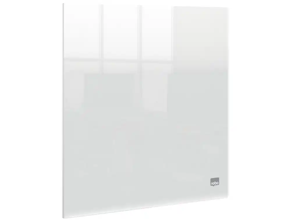 Pizarra blanca nobo acrilica sobremesa o mural transparente con rotulador 300x300 mm