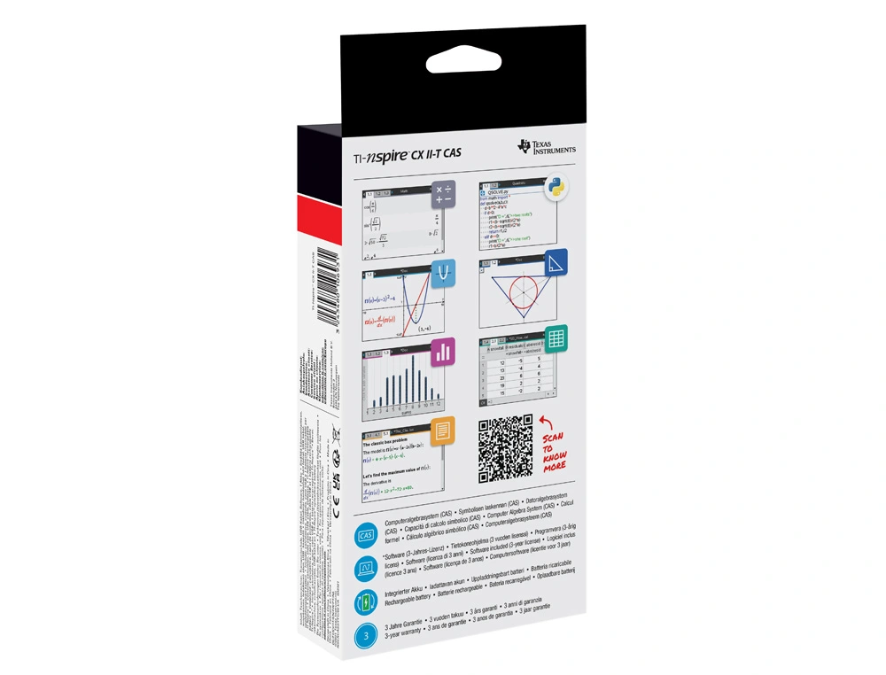 [241246] Calculadora texas instruments ti nspire cx ii-t cas cientifica grafica usb