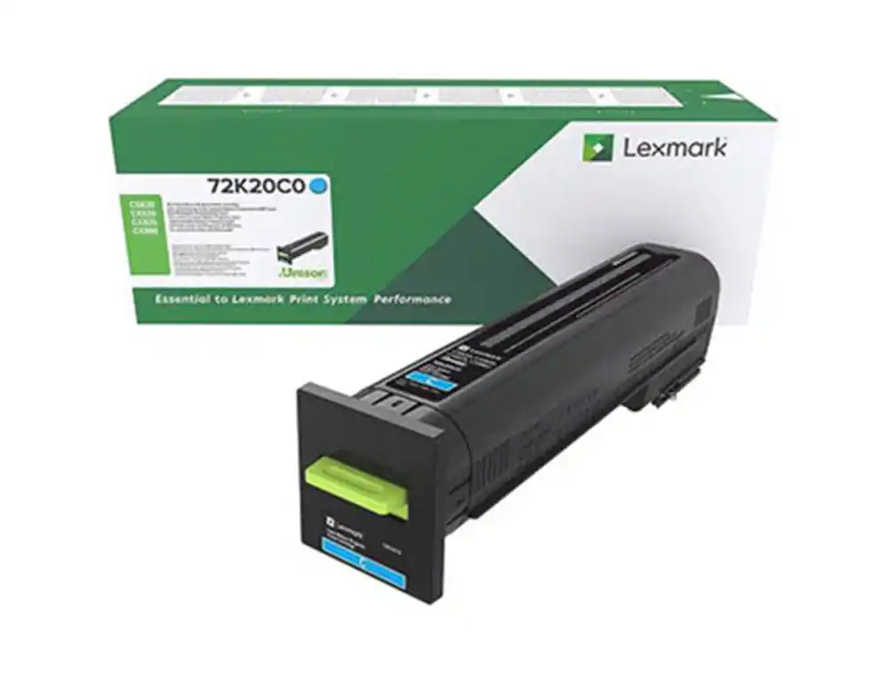 Toner lexmark 72k20c0 retornable cian