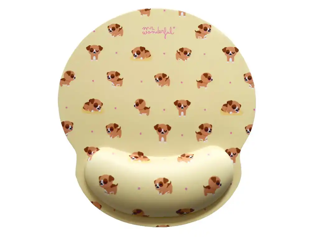 Alfombrilla de raton mr wonderful de gel ergonomica dog