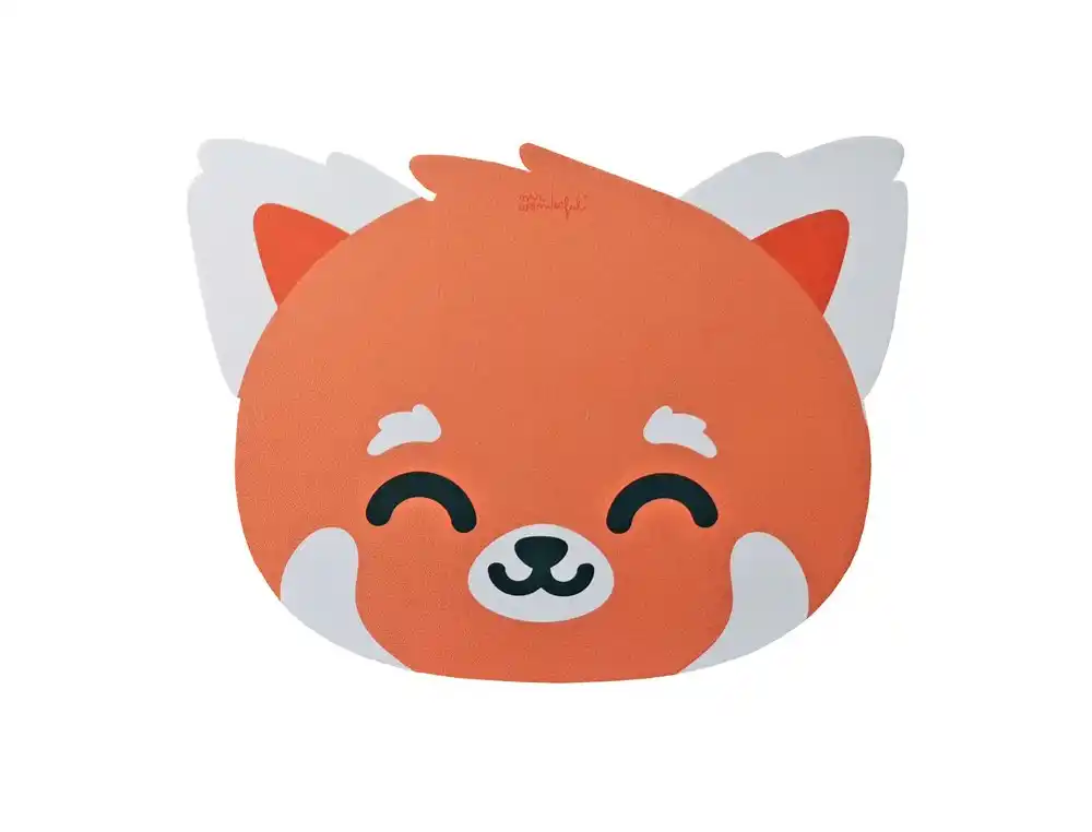 Alfombrilla para raton wondee mr. wonderful forma panda rojo