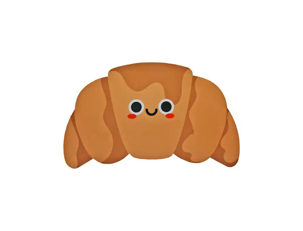 Alfombrilla de escritorio wondee funful croissant