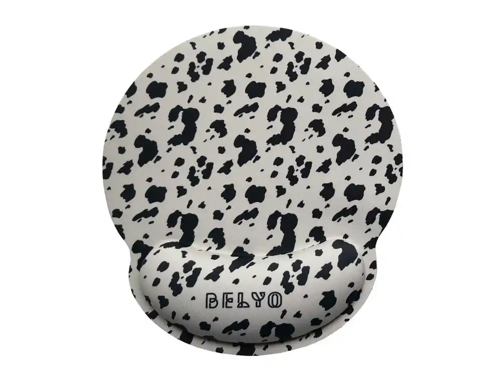 Alfombrilla de raton belyo de gel ergonomica cow 250x230 mm