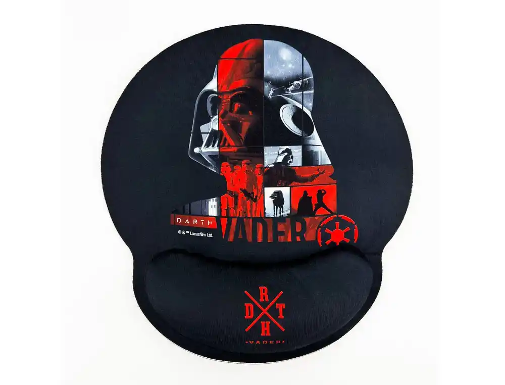 Alfombrilla de raton star wars de gel ergonomica darth vader 230x250 mm