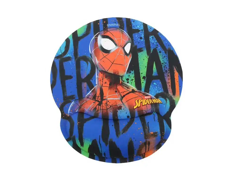 Alfombrilla de raton marvel de gel ergonomica spiderman 250x230 mm