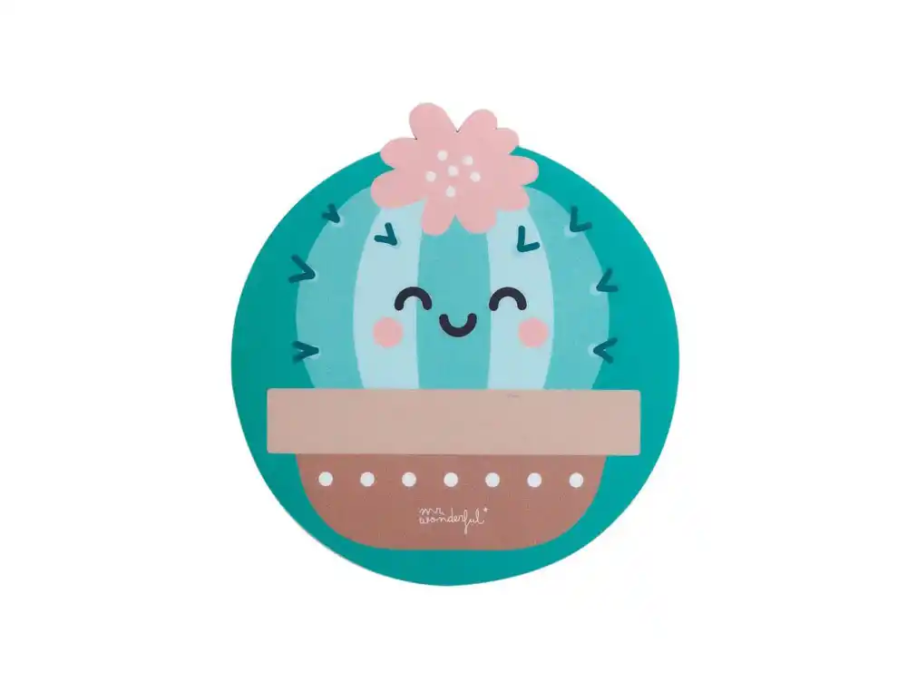 Alfombrilla de raton mr wonderful redonda cactus 200 mm