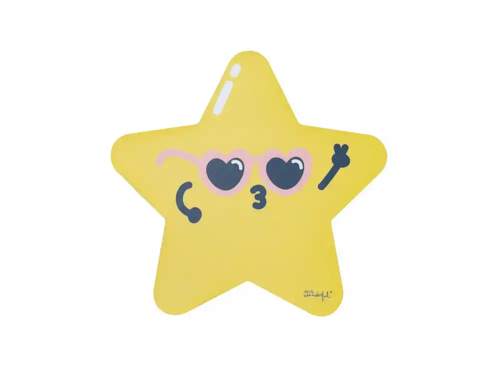 Alfombrilla de raton mr wonderful forma estrella 210x210 mm