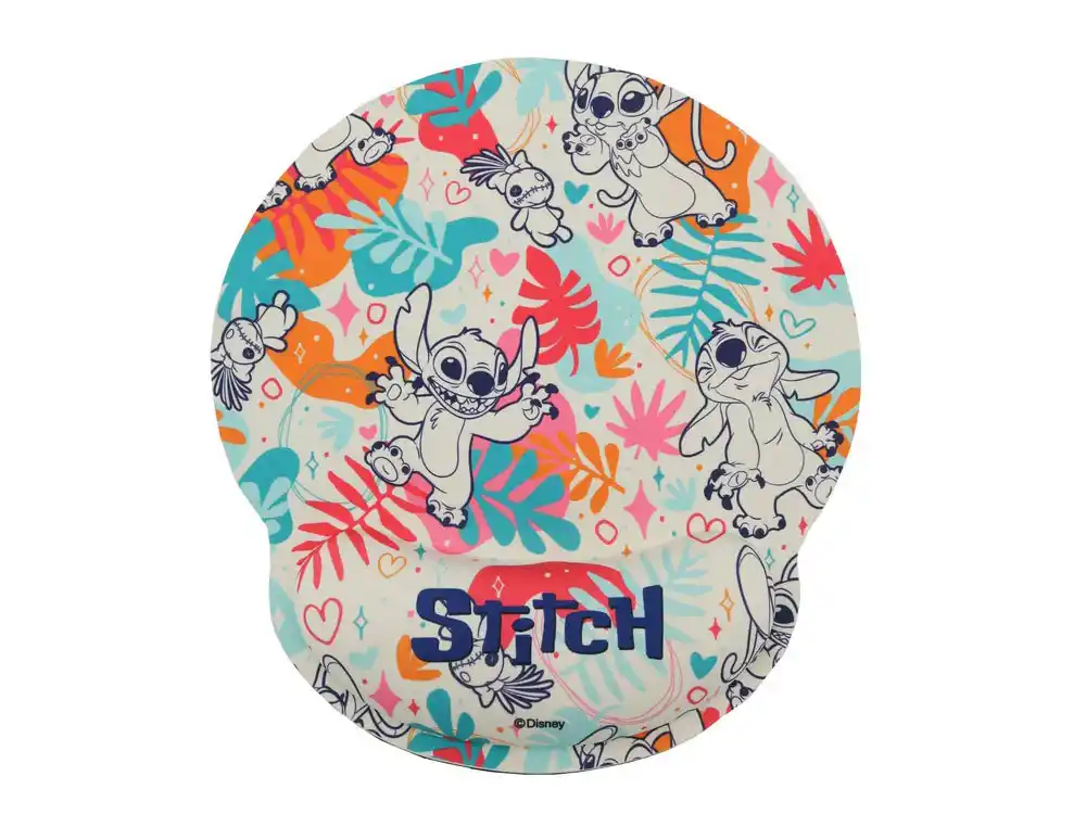 Alfombrilla para raton wondee gel ergonomica lilo&stitch