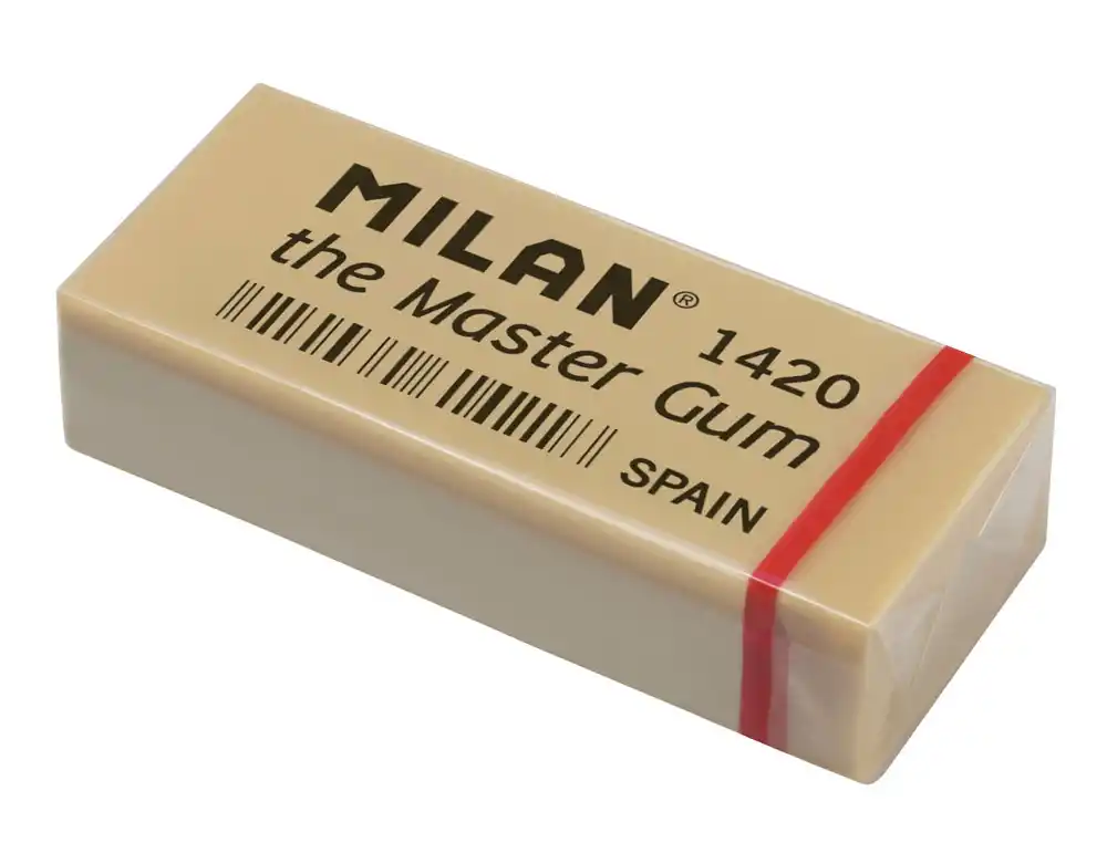 [801642] Goma de borrar milan 1420 master gum caja de 5 unidades