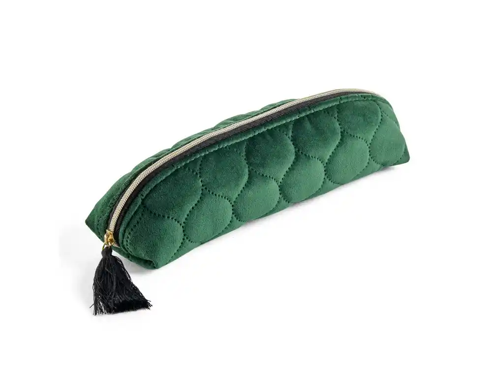 [801085] Bolso portatodo miquelrius highland days terciopelo verde 215x60x58 mm