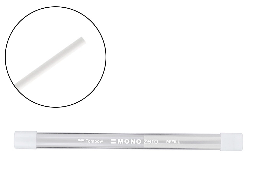 [300003] Repuesto portagomas tombow mono zero redondo 2,3 mm diametro tubo con 2 unidades