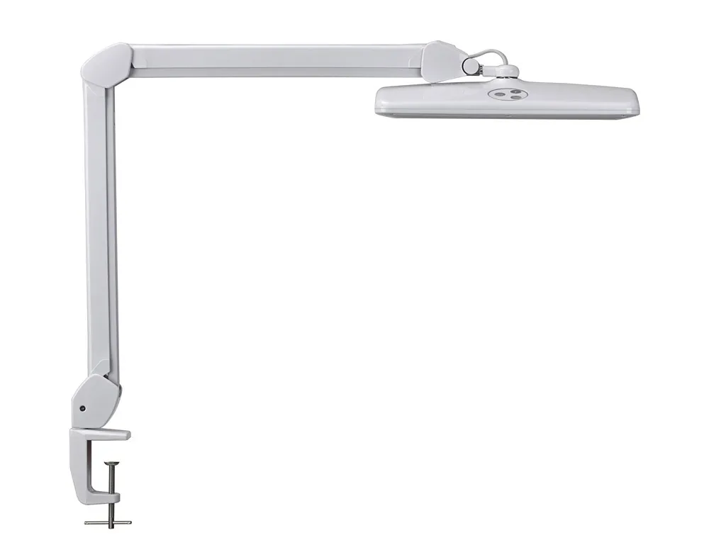 [176679] Lampara de escritorio maul led con pinza cabezal inclinable y giratorio color blanco