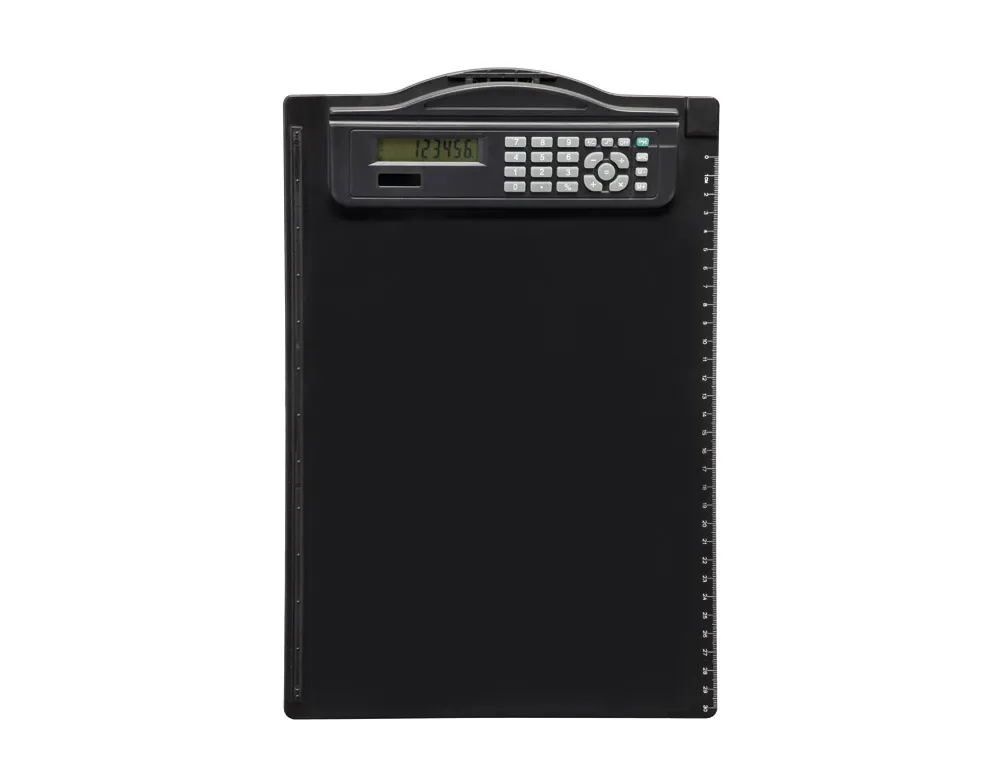 [176670] Portanotas plastico maul din a4 con calculadora color negro