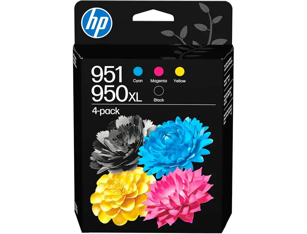 [176602] Ink-jet hp 950xl/951 officejet pro serie 8600/251dw/276dw multipack 4 colores negro / amarillo /